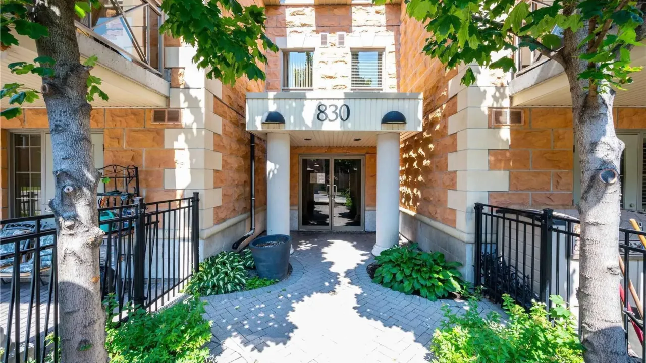 Evergreen condo building exterior