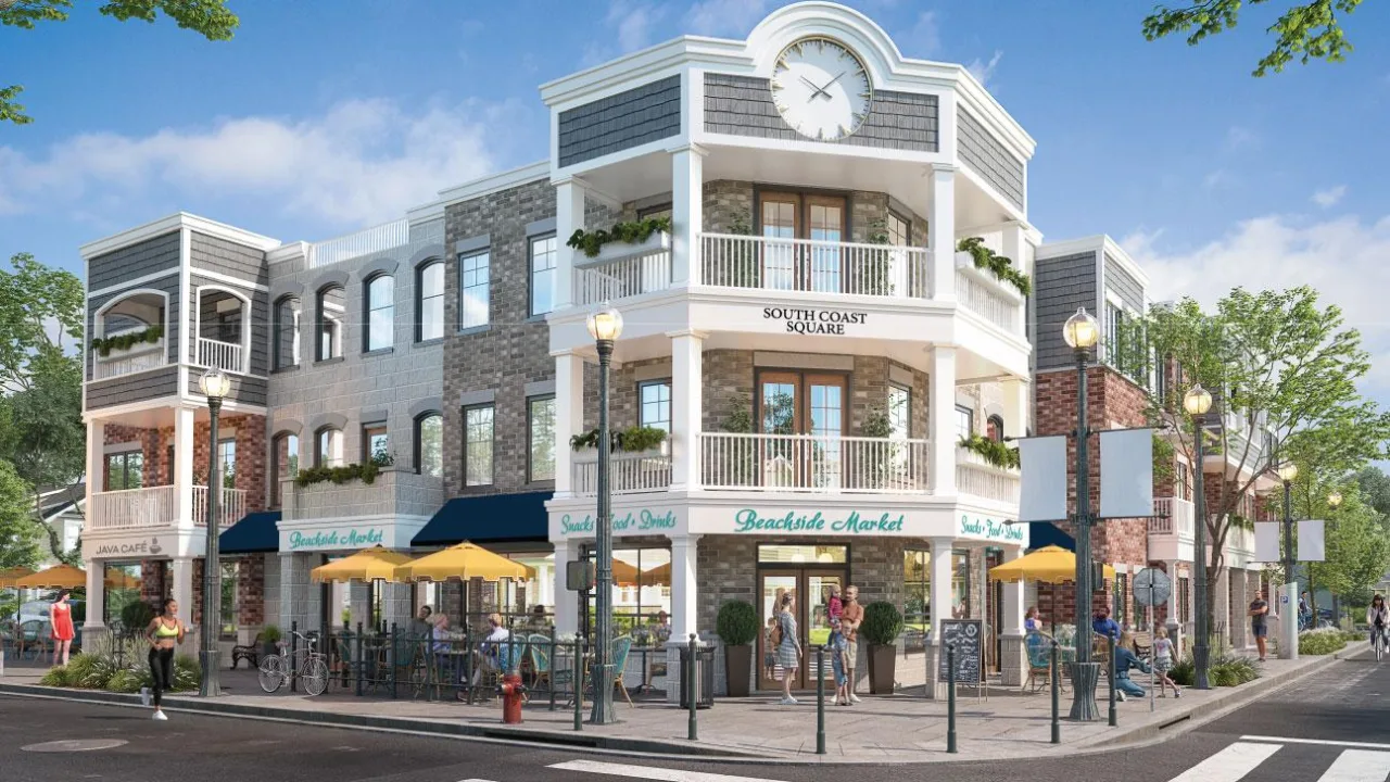 South Coast Square condo building exterior