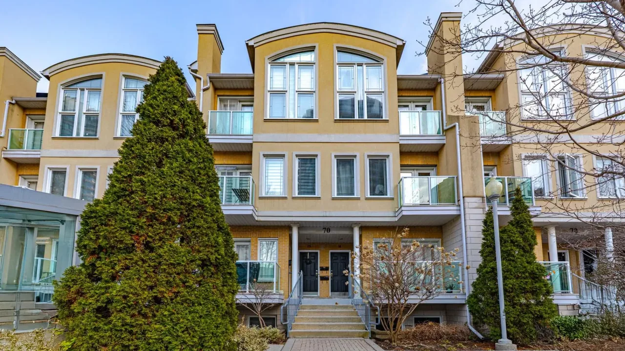 Monet Townhomes condo building exterior
