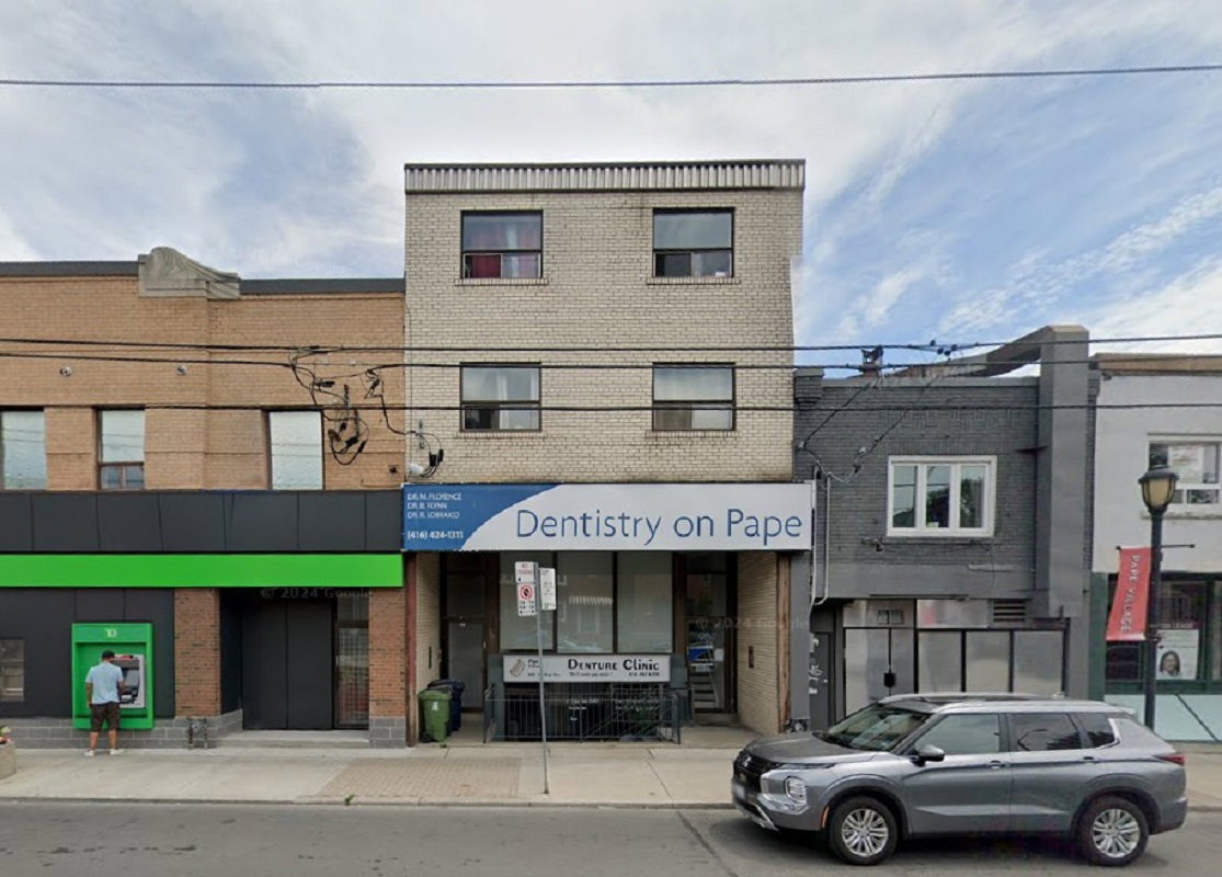 987 Pape Avenue condo building exterior