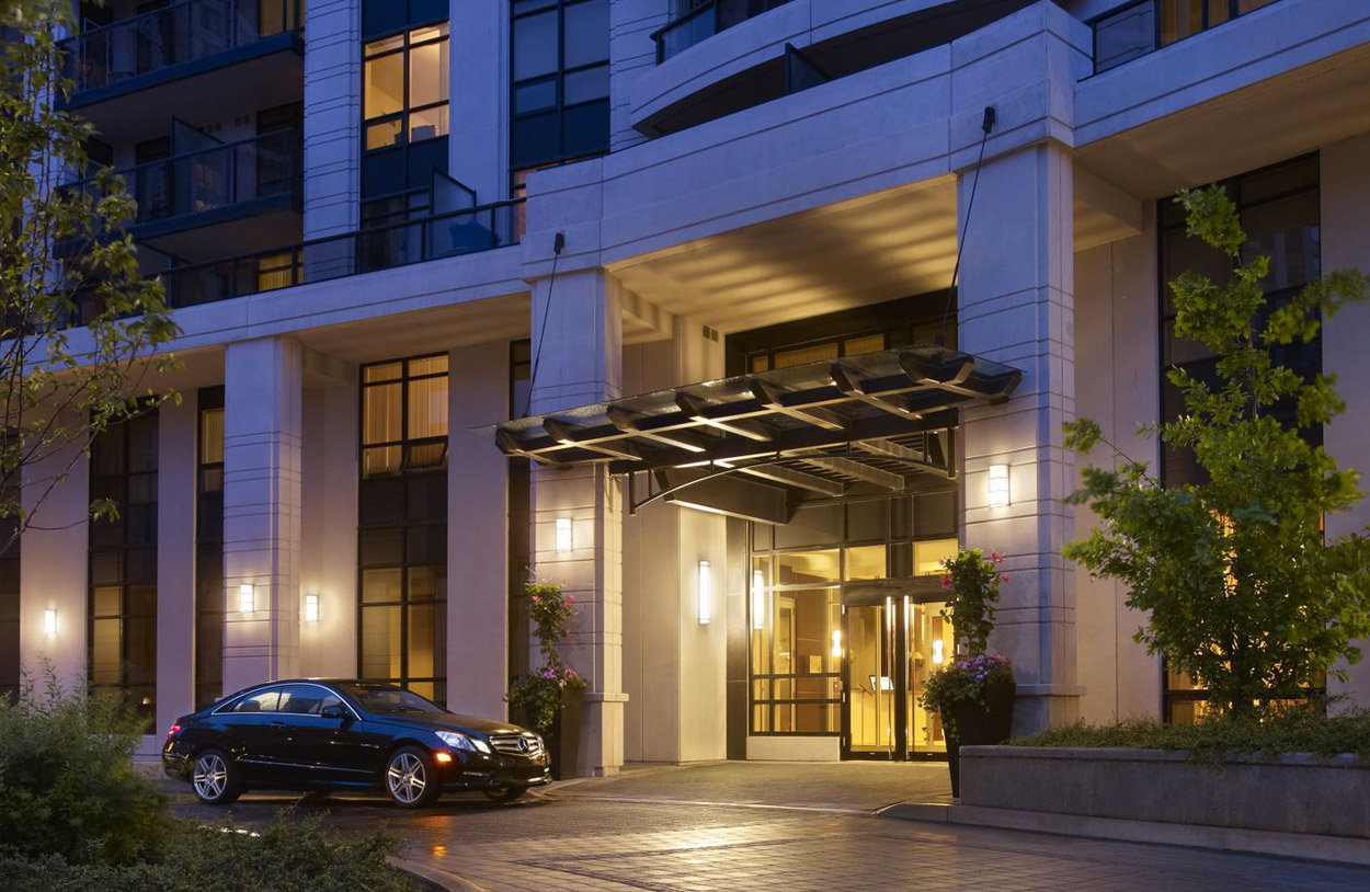 Harrison condo building exterior