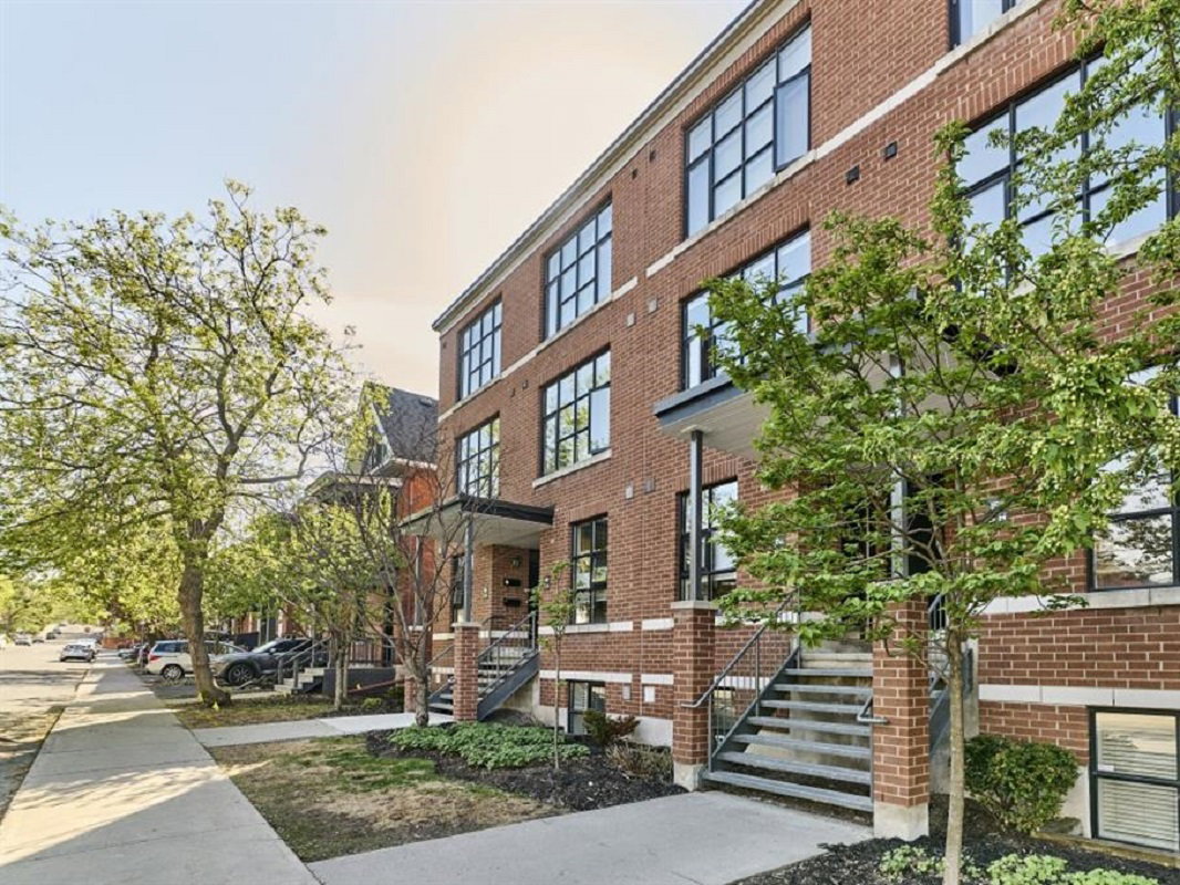 The District Lebreton Flats condo building exterior