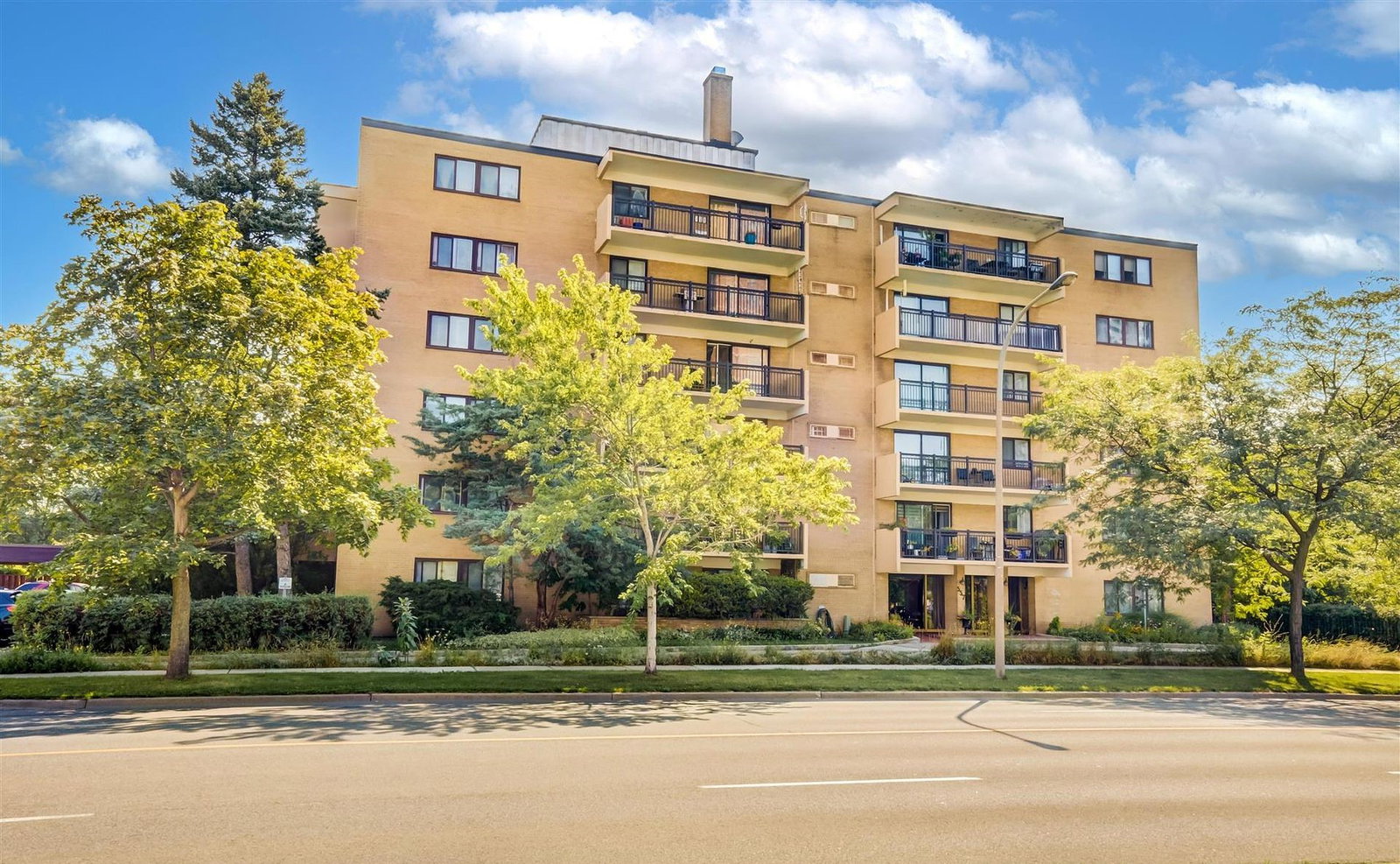 557 The East Mall condo building exterior