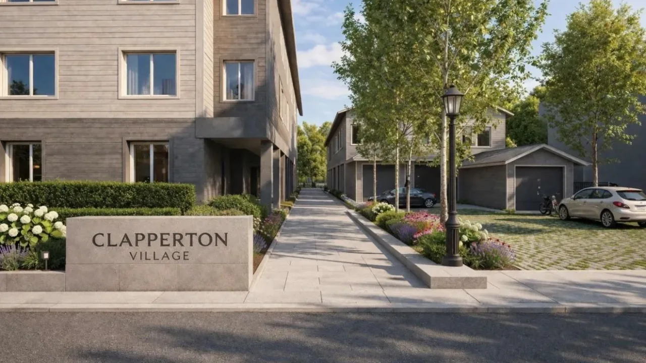 Clapperton Village exterior