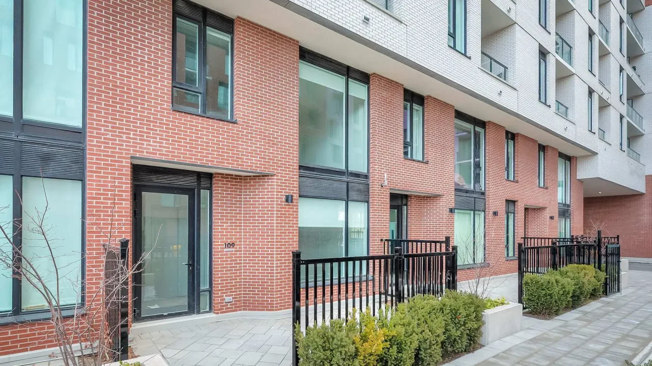 The Keeley condo building exterior