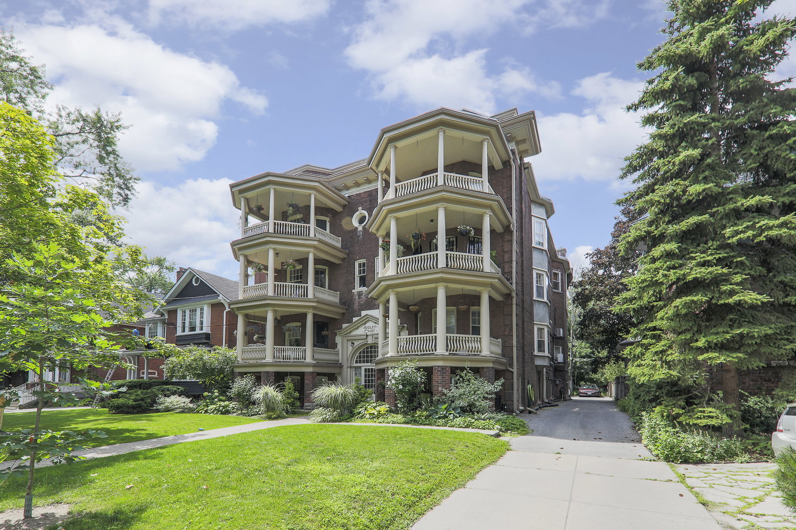 Audley Court condo building exterior