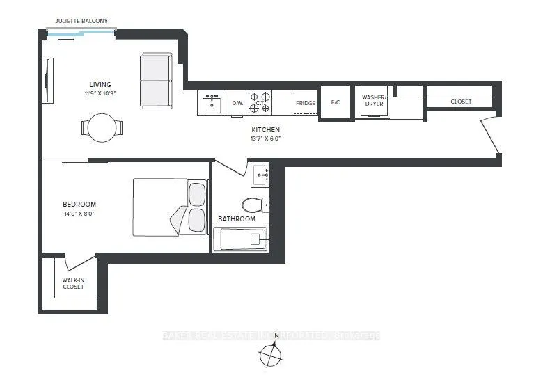 Photo 3 of Unit 801, 100 Mill Street, Toronto, Waterfront Communities — HOMEH