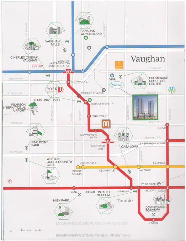Photo 2 of Unit 3302, 30 Upper Mall Way, Vaughan, Brownridge — HOMEH