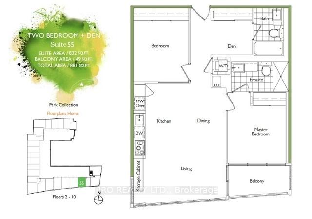 Photo 5 of Unit 955, 151 Dan Leckie Way, Toronto, Waterfront Communities — HOMEH