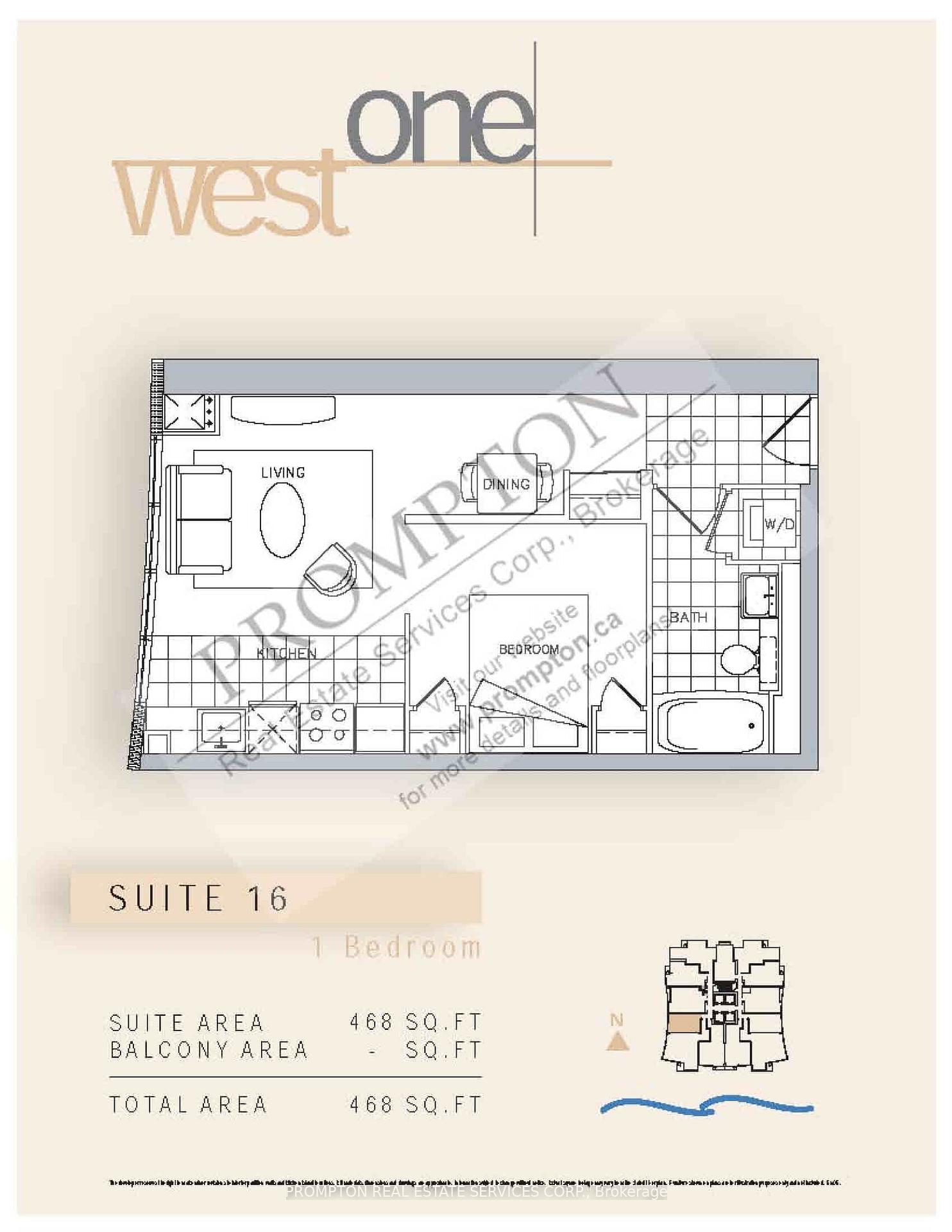 Front of Unit 516, 11 Brunel Court