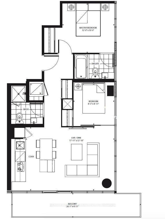 Photo 3 of Unit 2002, 75 St Nicholas Street, Toronto, Bay Street Corridor — HOMEH