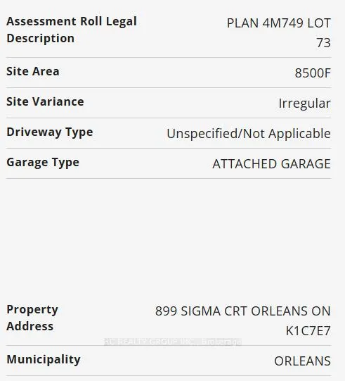 Photo 8 of 899 Sigma Court, Ottawa, Hiawatha Park/Convent Glen — HOMEH