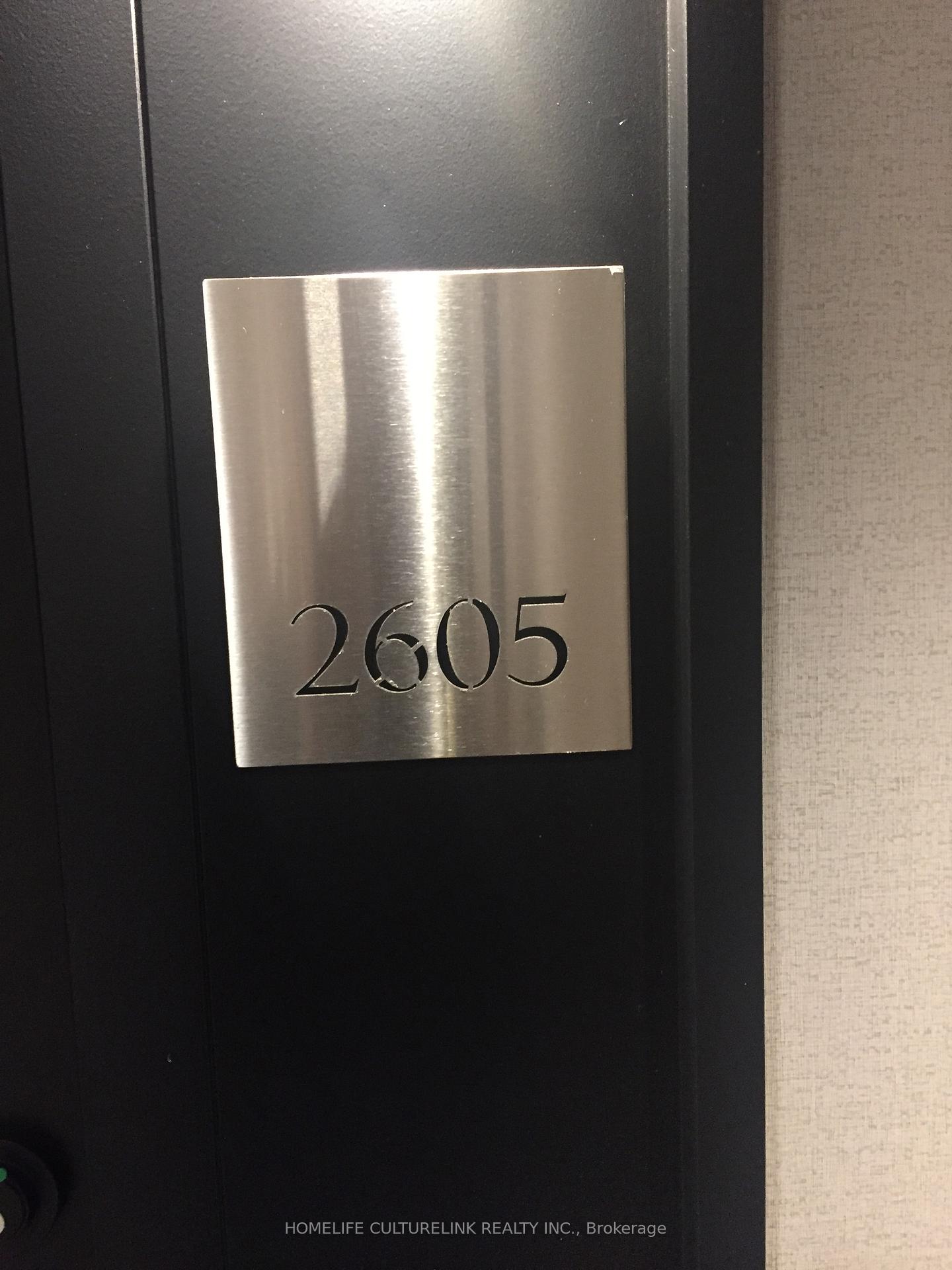 Front of Unit 2605, 125 Redpath Avenue