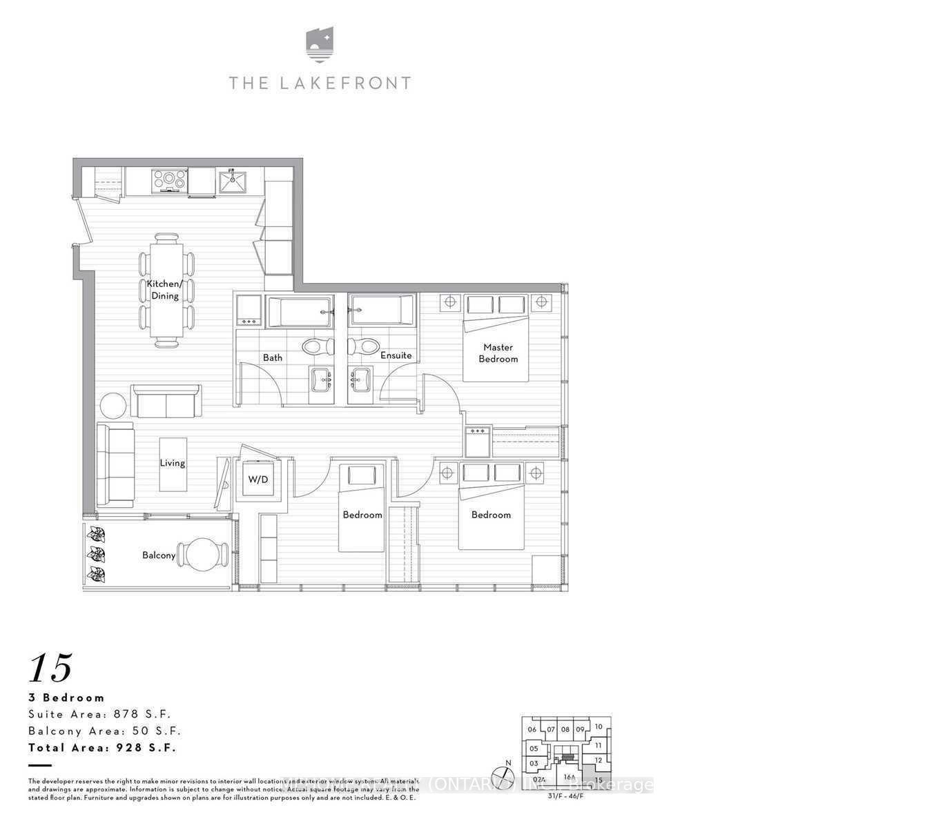 Photo 6 of Unit 1515, 17 Bathurst Street, Toronto, Waterfront Communities — HOMEH