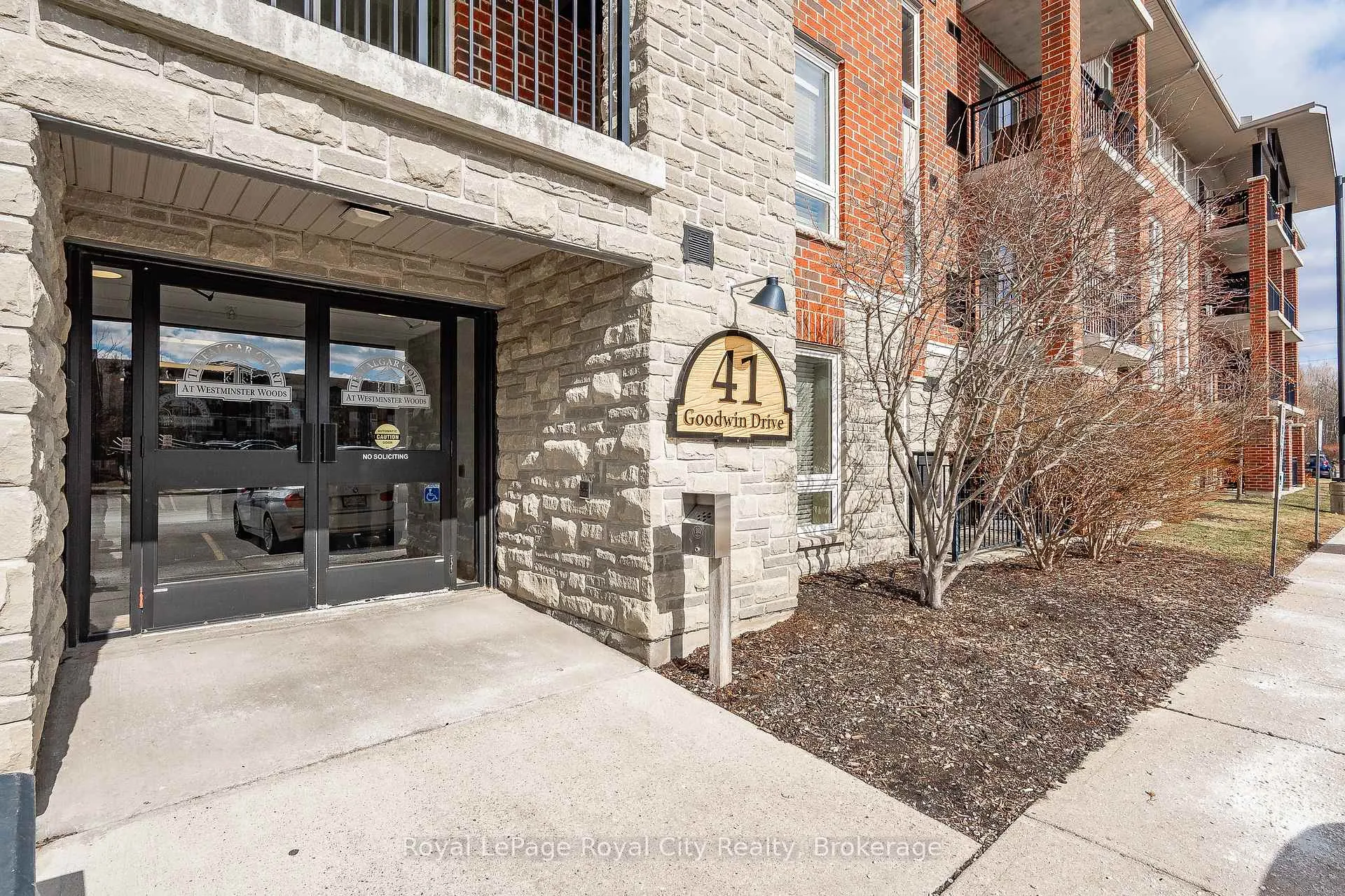 Front of Unit 309, 41 Goodwin Drive