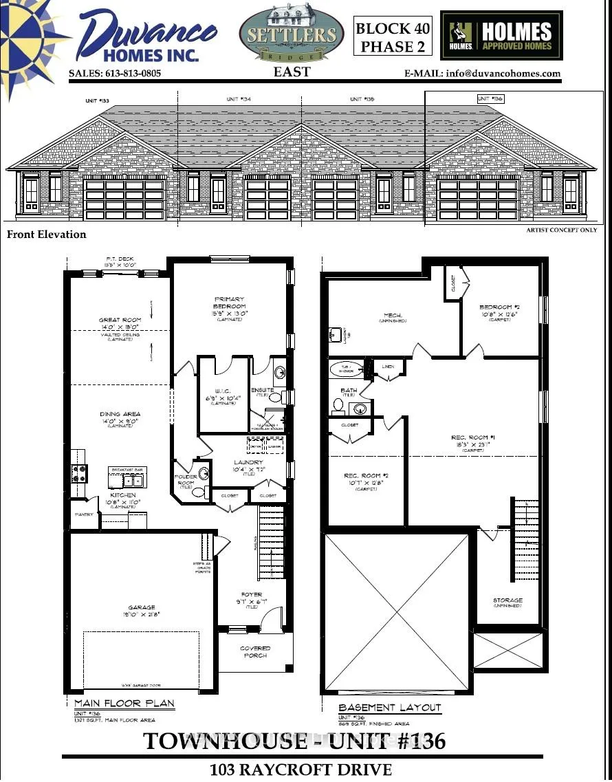Front of 103 Raycroft Drive