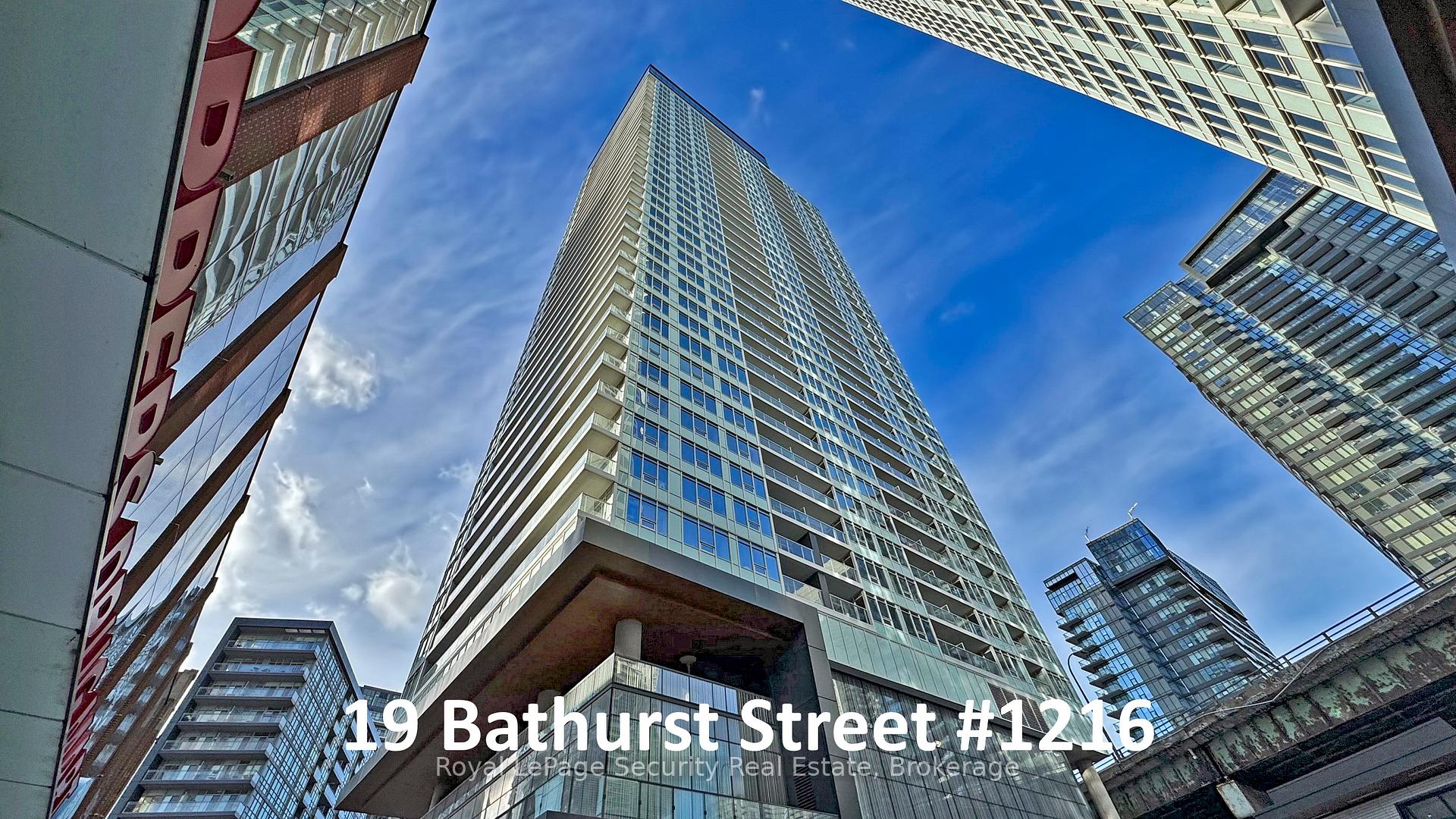 Front of Unit 1216, 19 Bathurst Street