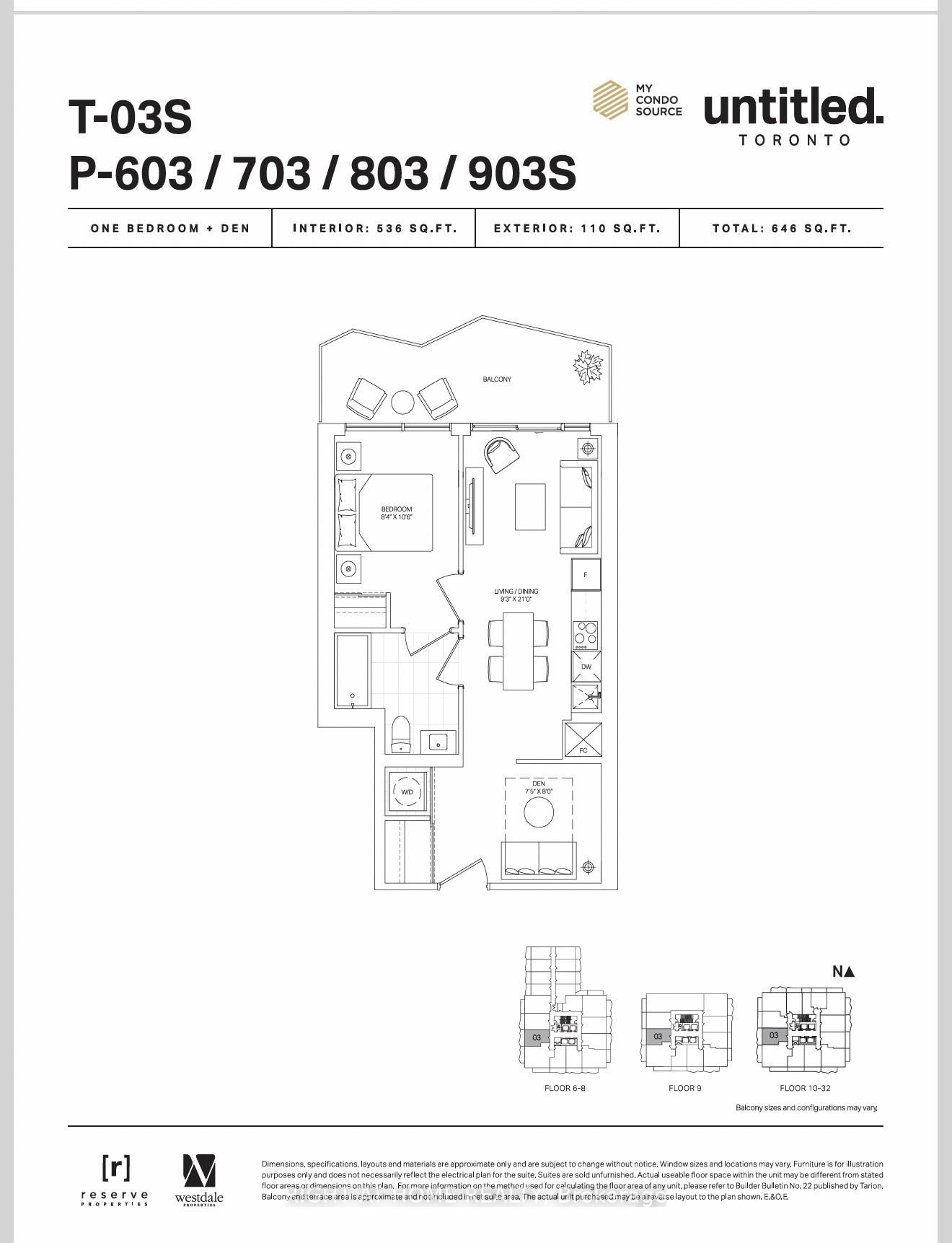 Photo 8 of Unit 703, 110 Broadway Avenue, Toronto, Mount Pleasant West — HOMEH