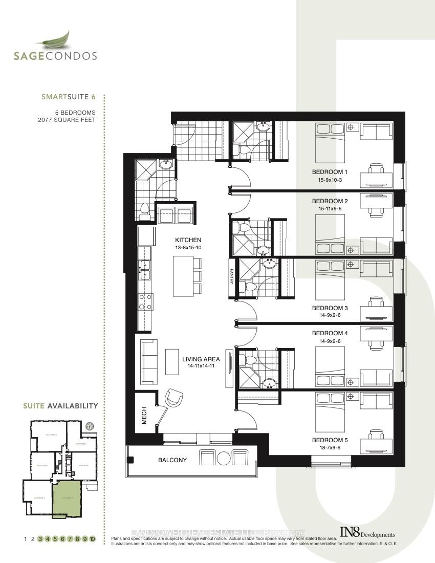 Photo 16 of Unit 606, 8 Hickory Street W, Waterloo — HOMEH