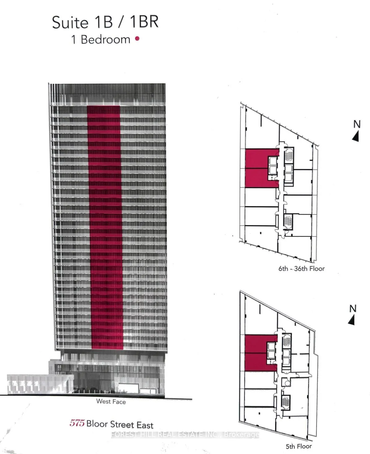 Front of Unit 3501, 575 Bloor Street E