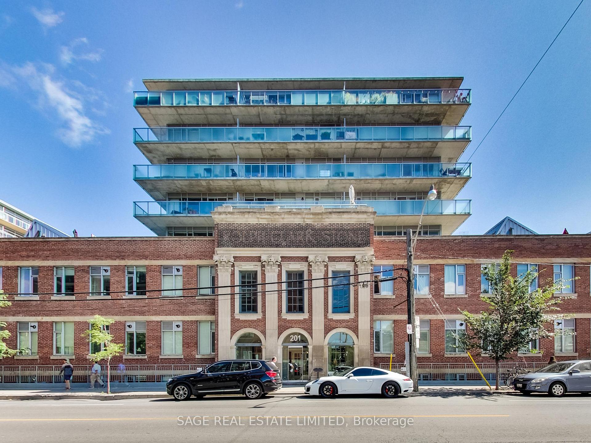 Front of Unit 509, 201 Carlaw Avenue