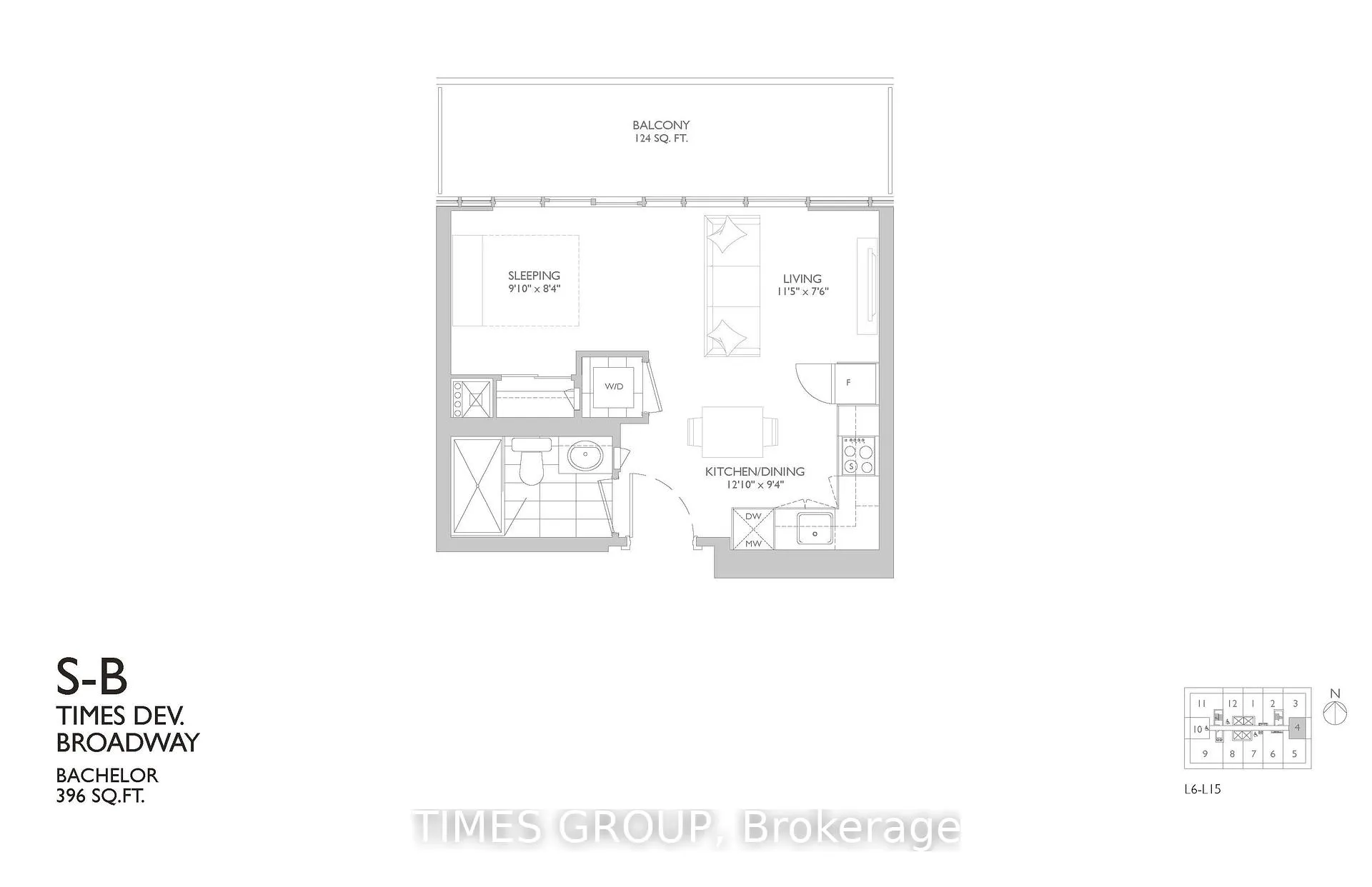 Photo 9 of Unit 1404, 65 Broadway Avenue, Toronto, Mount Pleasant West — HOMEH
