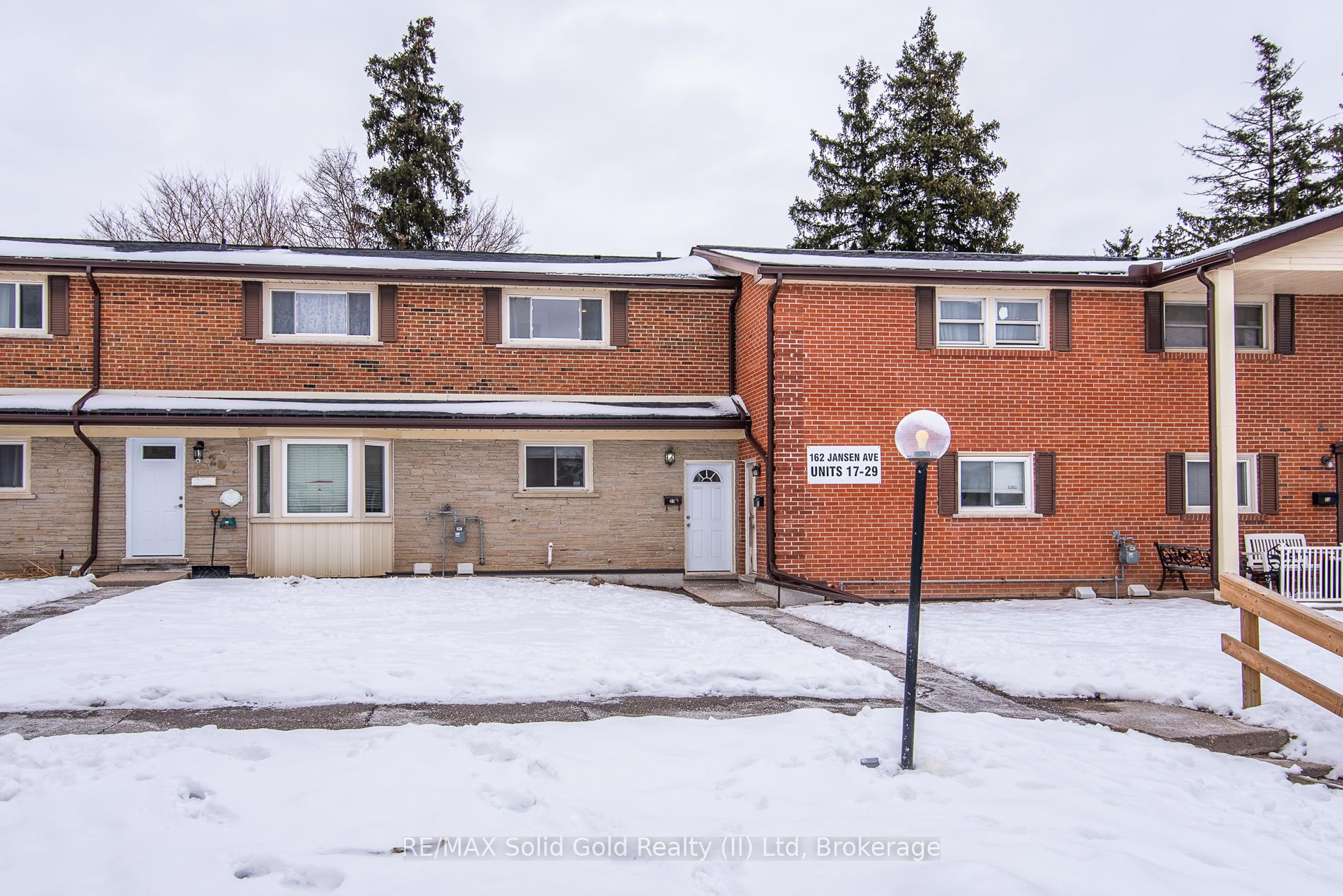 Photo 1 of Unit 21, 162 Jansen Avenue, Kitchener — HOMEH