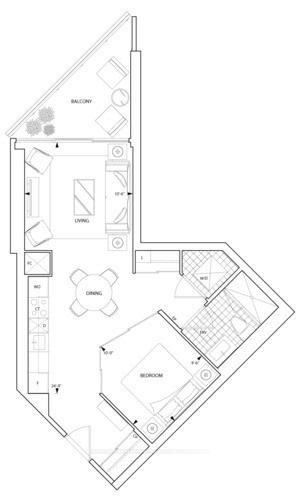 Photo 9 of Unit Ph21, 1 Edgewater Drive, Toronto, Waterfront Communities — HOMEH