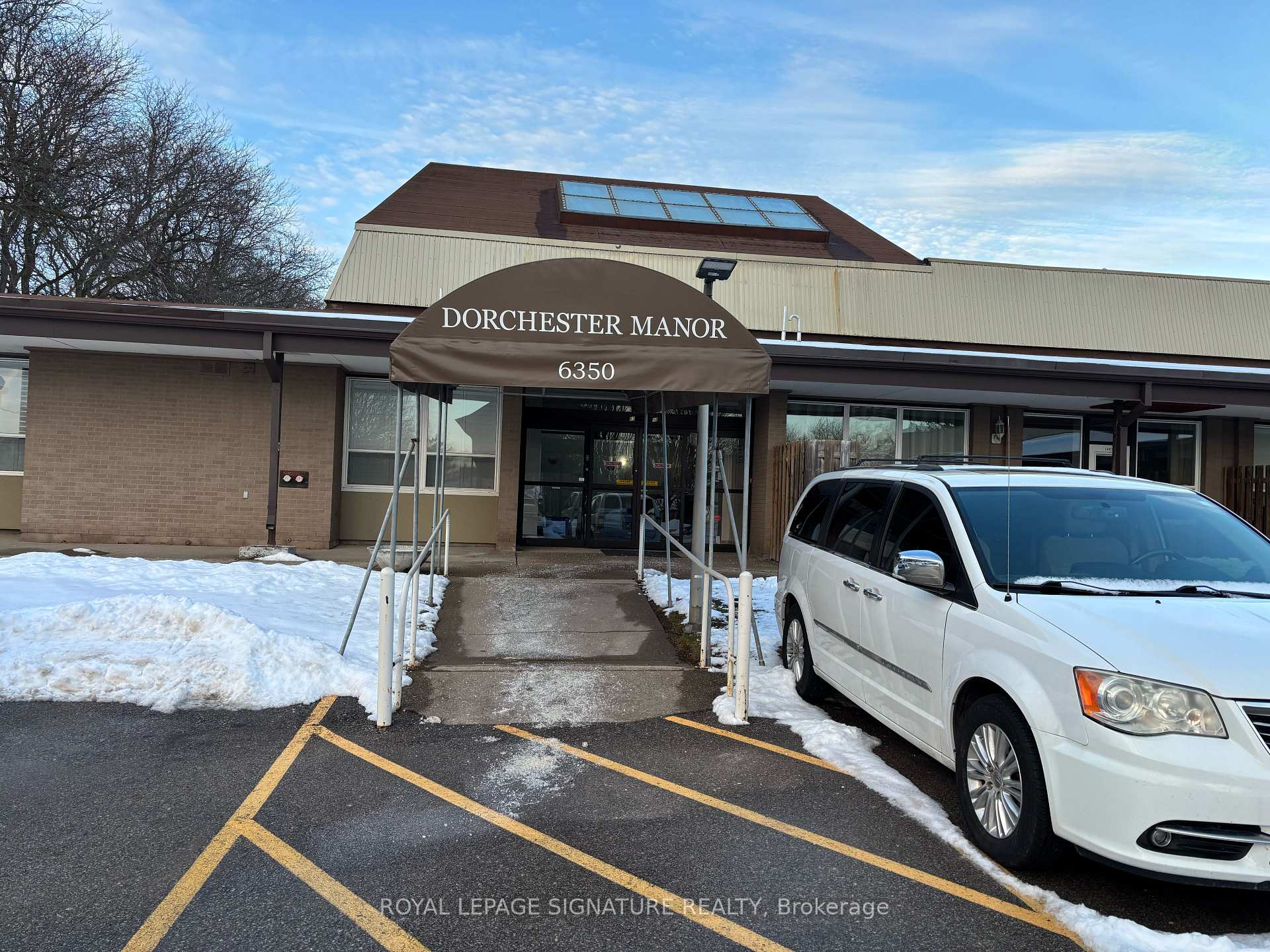 Front of Unit 116, 6350 Dorchester Road