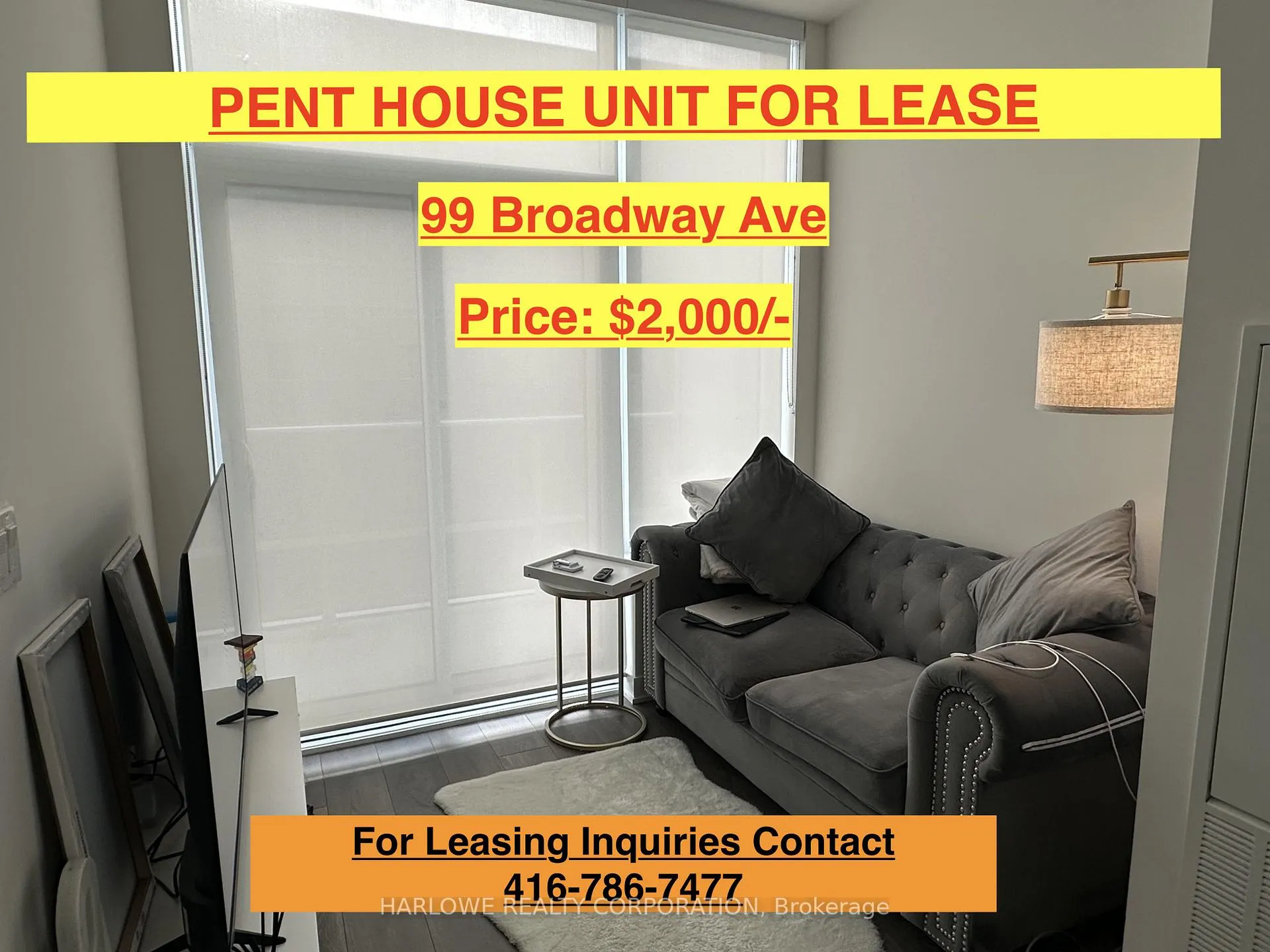 Front of Unit Ph05, 99 Broadway Avenue