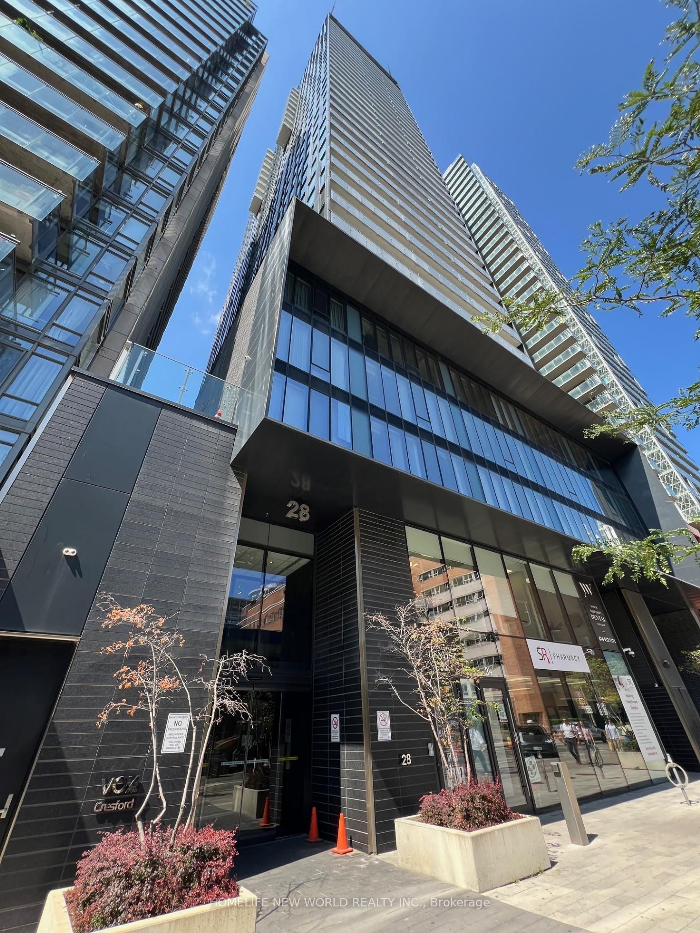 Front of Unit 2204, 28 Wellesley Street E