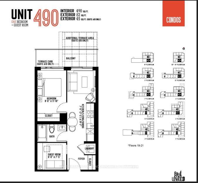 Front of Unit 1910, 120 Parliament Street