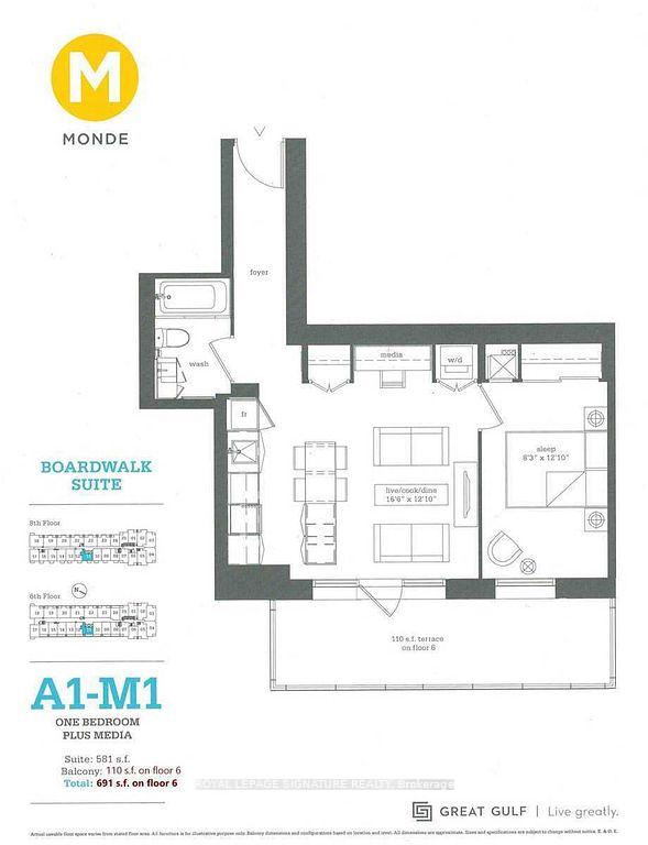 Front of Unit 611, 12 Bonnycastle Street