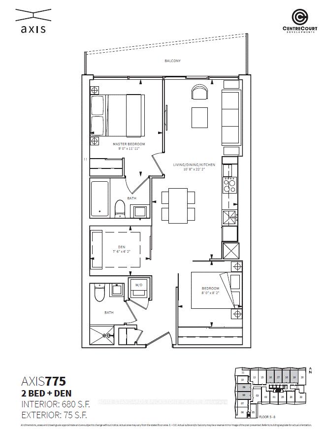 Front of Unit 617, 85 Wood Street