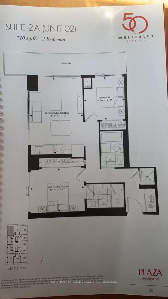 Front of Unit 3502, 50 Wellesley Street E