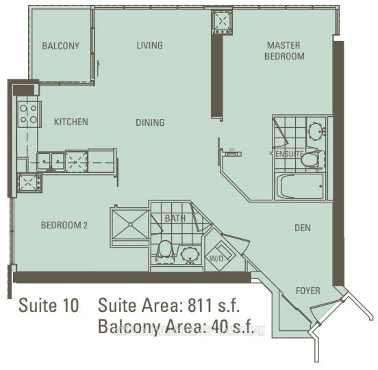 Photo 8 of Unit 2510, 12 Yonge Street, Toronto, Waterfront Communities — HOMEH