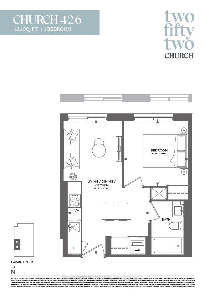 Front of Unit 1117, 252 Church Street