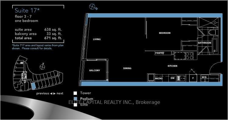 Photo 2 of Unit 717, 38 Dan Leckie Way, Toronto, Waterfront Communities — HOMEH