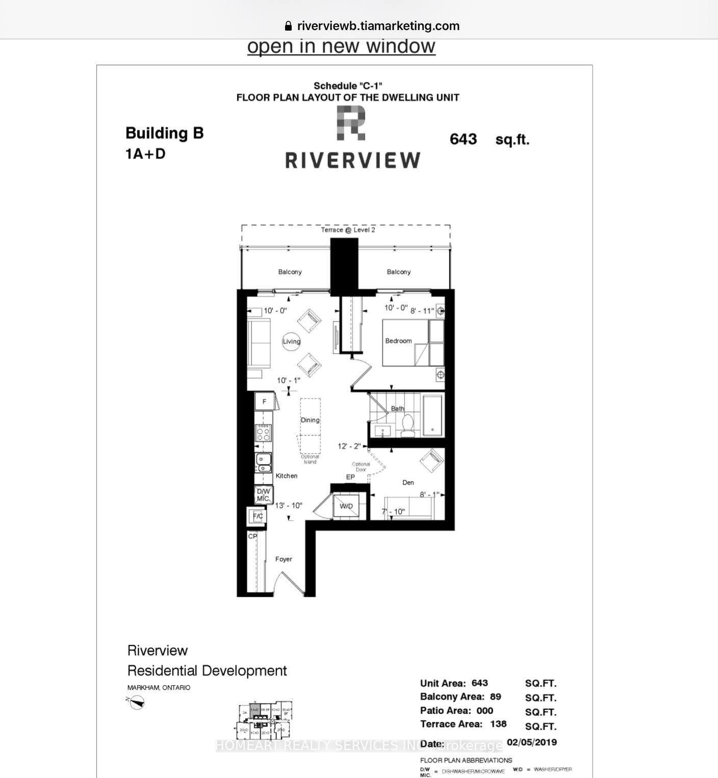 Photo 2 of Unit 1910, 18 Water Walk Drive, Markham, Unionville — HOMEH