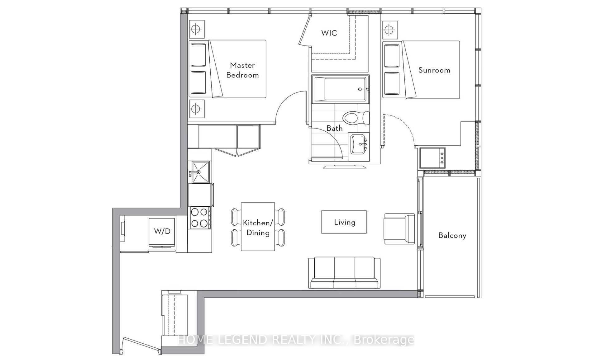 Front of Unit 710, 17 Bathurst Street