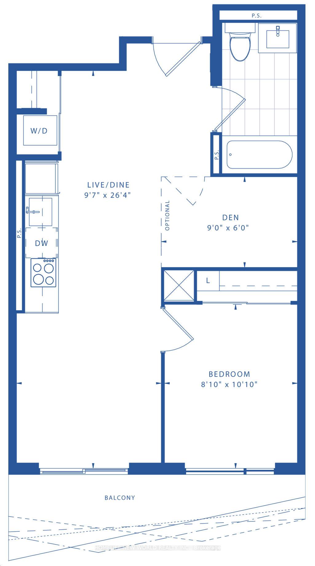 Front of Unit 3409, 100 Dalhousie Street