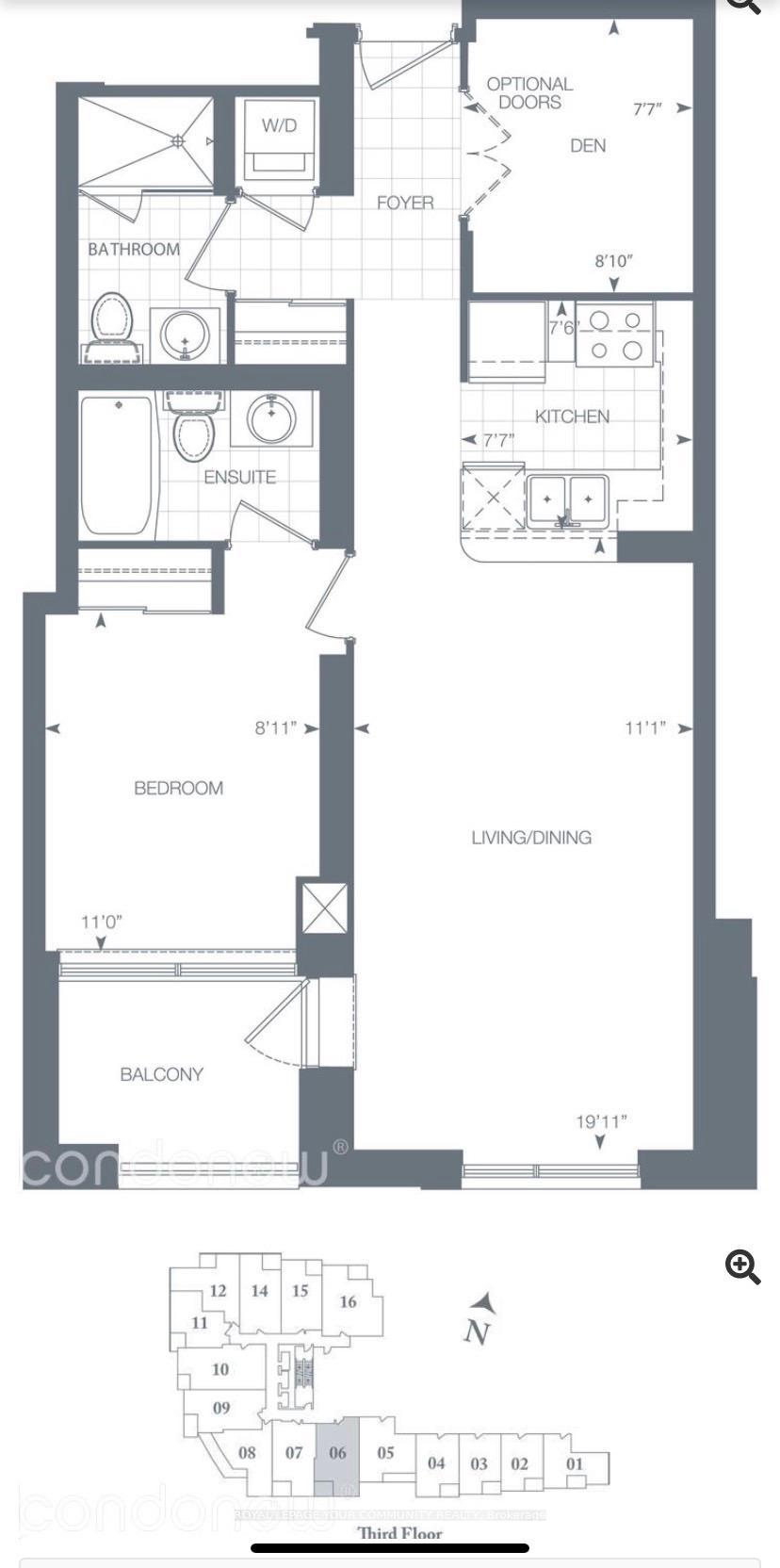 Front of Unit 306, 215 Sherway Gardens Road
