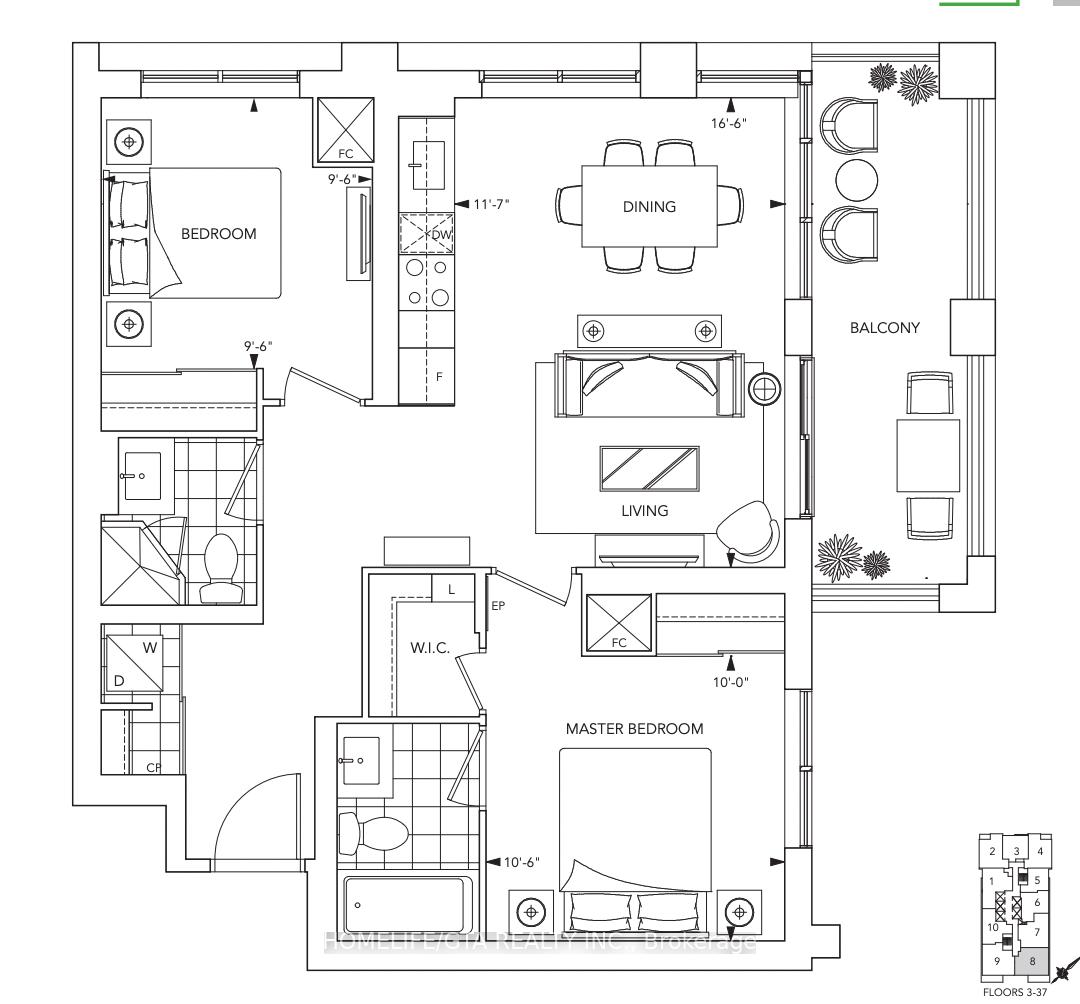 Photo 3 of Unit 3208, 7 Mabelle Avenue, Etobicoke, Edenbridge-Humber Valley — HOMEH
