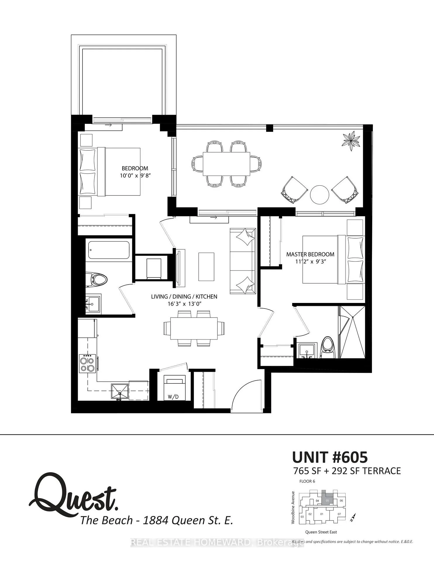 Photo 31 of Unit 605, 1888 Queen Street E, Toronto, The Beaches — HOMEH