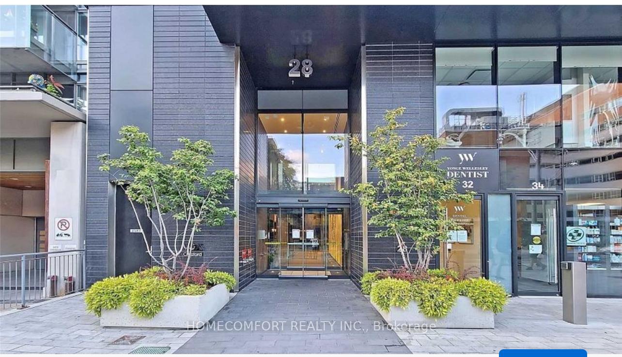 Front of Unit 2405, 28 Wellesley Street E