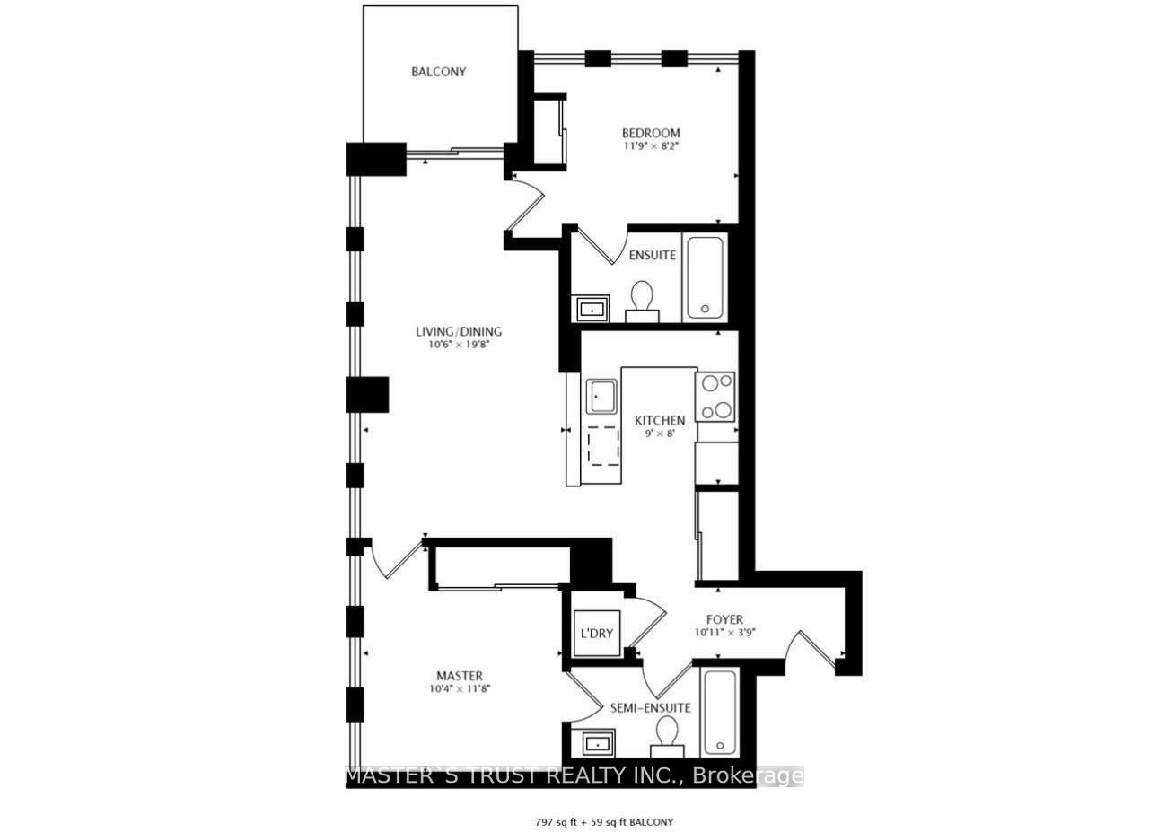 Photo 20 of Unit 2502, 55 Regent Park Boulevard, Toronto, Regent Park — HOMEH