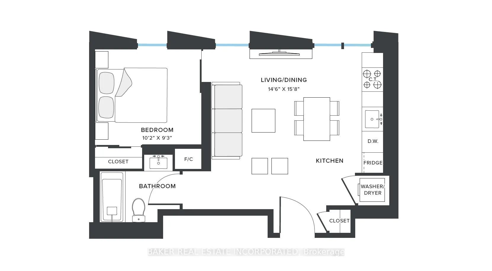 Photo 8 of Unit 1106, 181 Mill Street, Toronto, Waterfront Communities — HOMEH