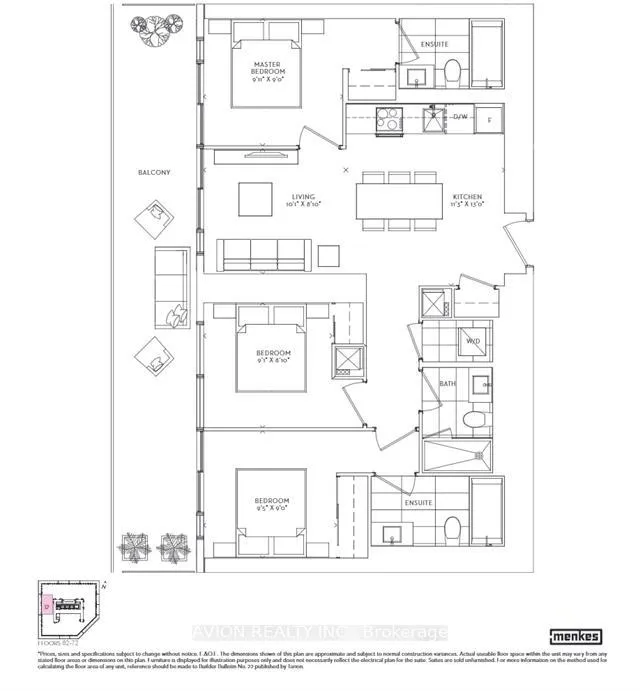 Front of Unit 6212, 55 Cooper Street