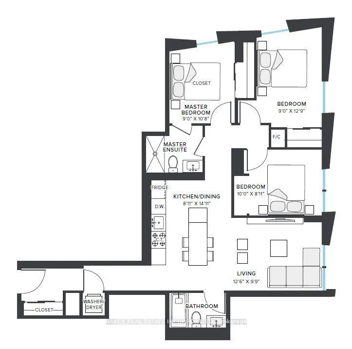 Photo 8 of Unit 1608, 181 Mill Street, Toronto, Waterfront Communities — HOMEH
