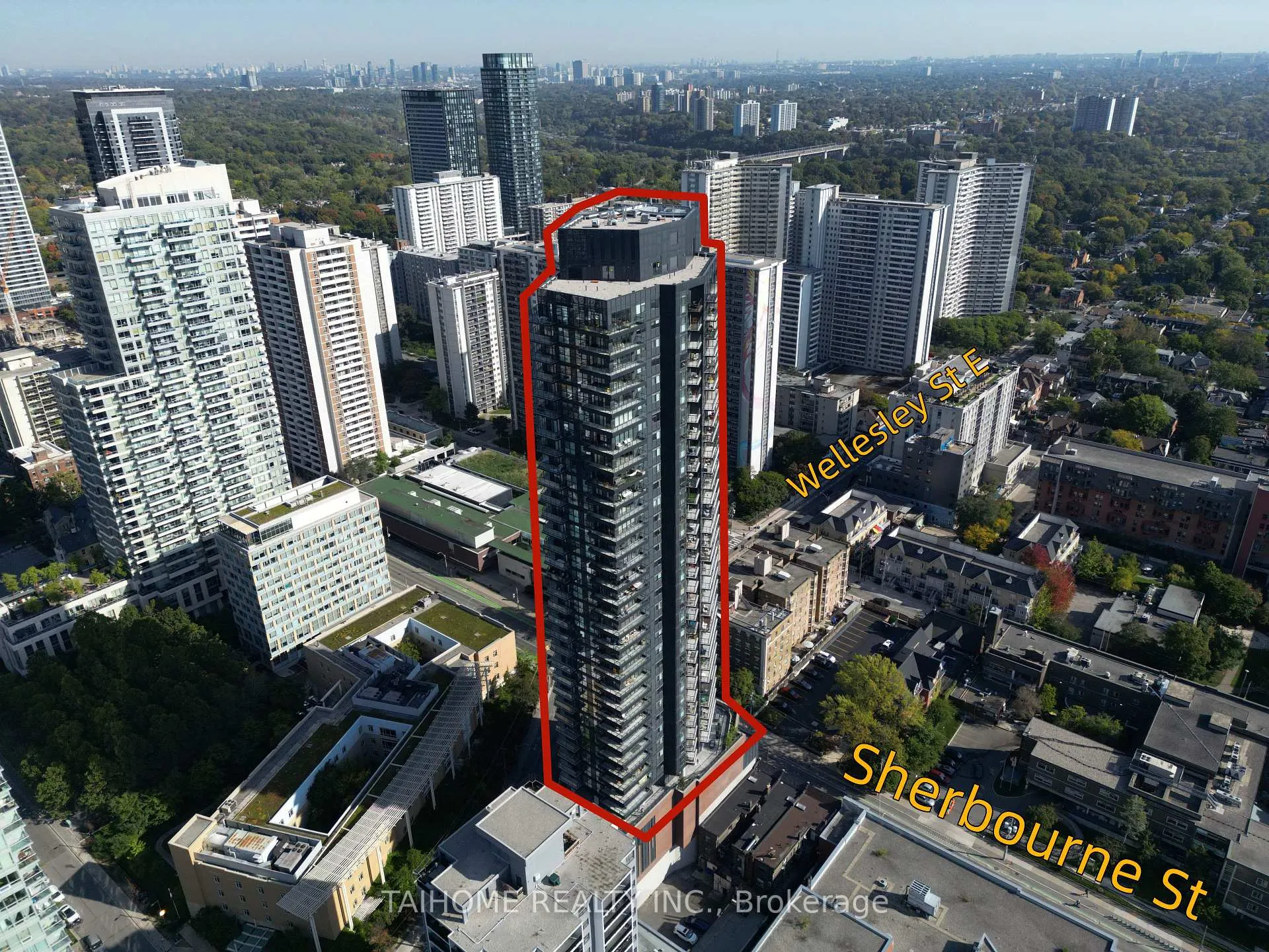 Front of Unit 1509, 159 Wellesley Street E